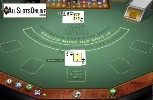 Game Screen. Double Exposure Gold from Microgaming