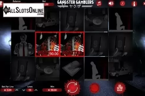 Scatter win screen. Gangster Gamblers from Booming Games