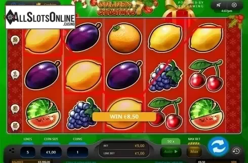 Win screen 1. Golden 7 Christmas from Oryx