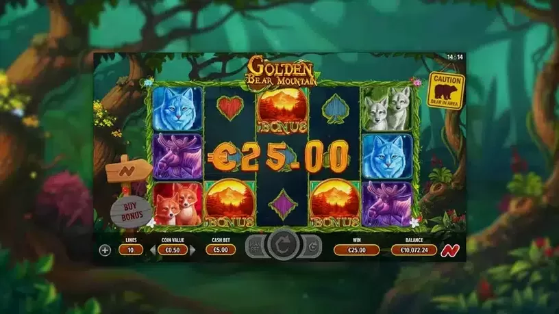 Golden Bear Mountain slot screenshot 3