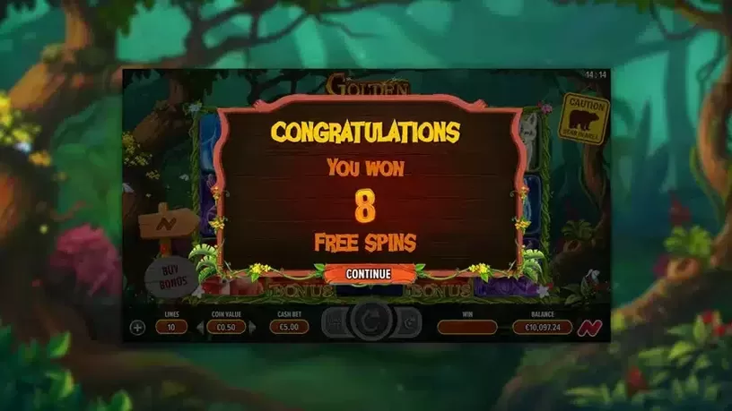 Golden Bear Mountain slot screenshot 4