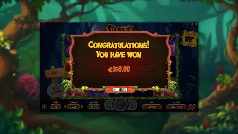 Golden Bear Mountain slot screenshot 7