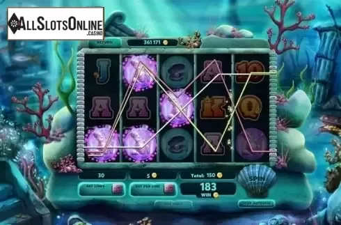 Win Screen. Gold of Poseidon from Red Rake