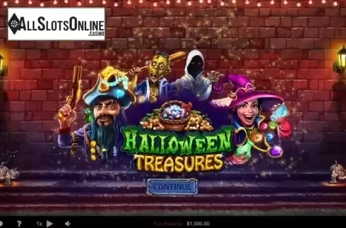 Start Screen. Halloween Treasures from RTG