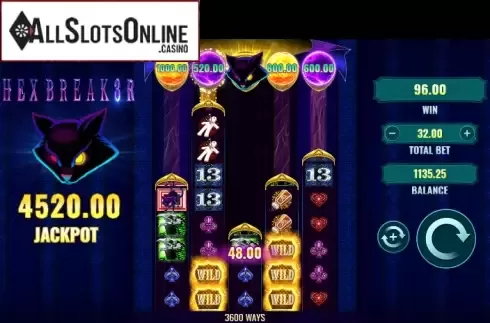 Win screen 3. HexBreaker 3 from IGT