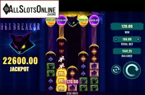 Win Screen. HexBreaker 3 from IGT
