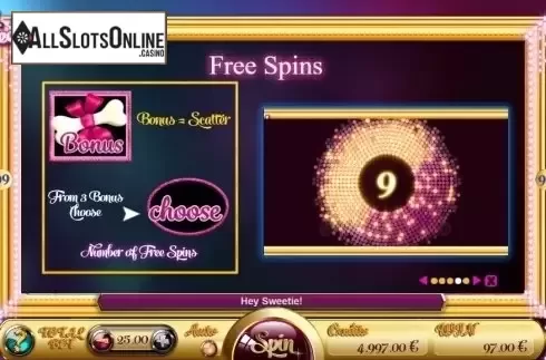Free Spins. Hey Sweetie from GAMING1