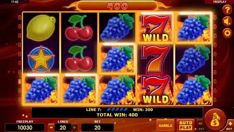 Hot Fruits 20 slot screenshot 3