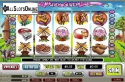 Game Workflow screen. Hurdy Gurdy from Wager Gaming