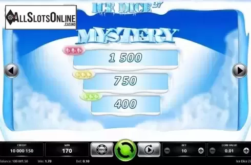 Paytable screen 2