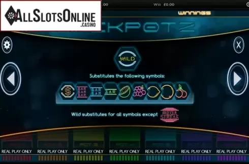 Paytable 2. Jackpotz from CORE Gaming