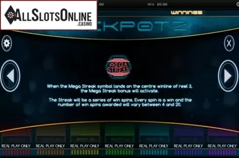 Paytable 3. Jackpotz from CORE Gaming