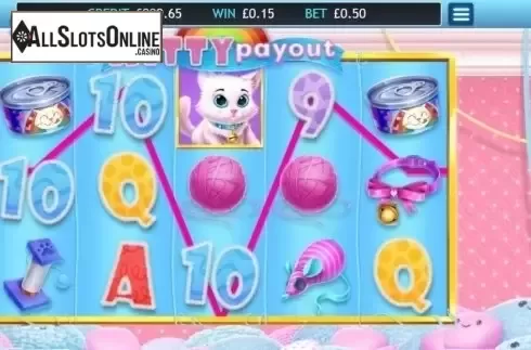 Win screen. Kitty Payout from Eyecon