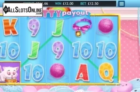 Wild Win screen. Kitty Payout from Eyecon