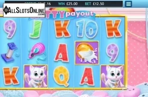 Scatter screen. Kitty Payout from Eyecon