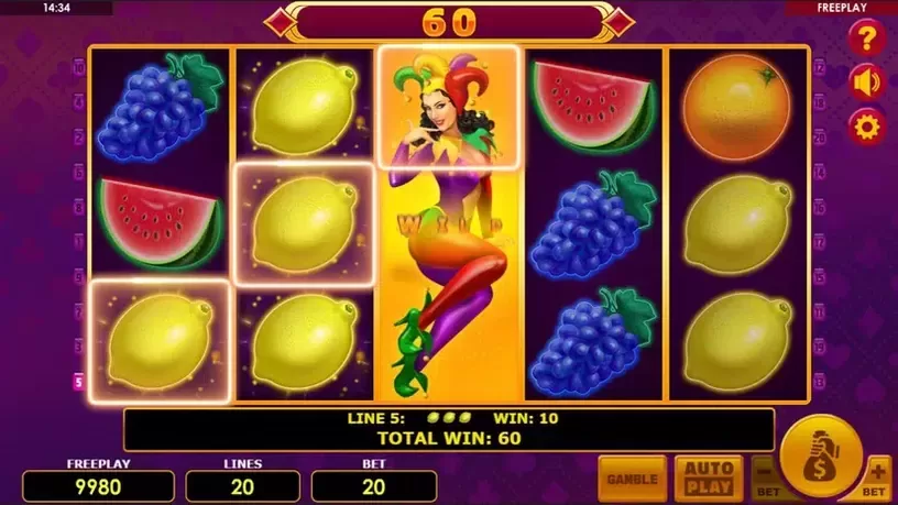 Lucky Joker 20 slot screenshot 2