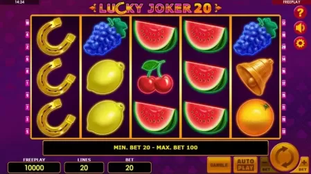 Lucky Joker 20 slot screenshot 1