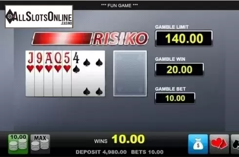 Gamble screen. Magic Mirror Deluxe 2 from Merkur