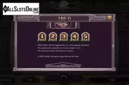 Free games screen