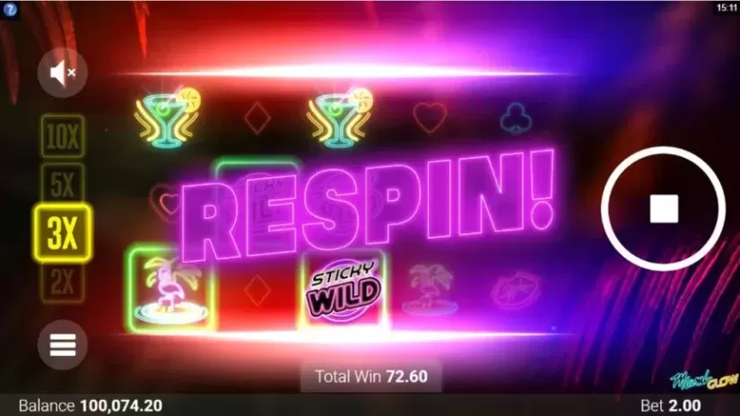 Miami Glow slot screenshot 4