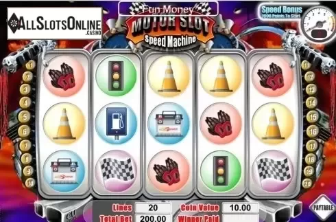 Screen4. Motor Slot Speed Machine from SkillOnNet