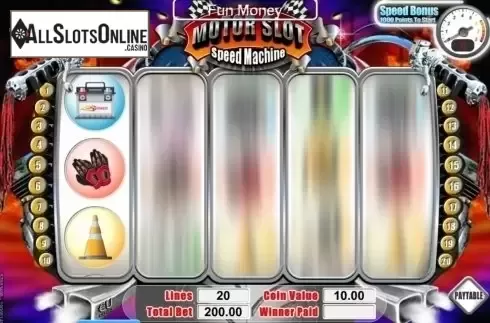 Screen5. Motor Slot Speed Machine from SkillOnNet