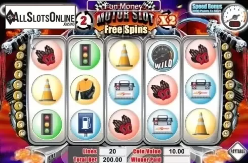 Screen6. Motor Slot Speed Machine from SkillOnNet