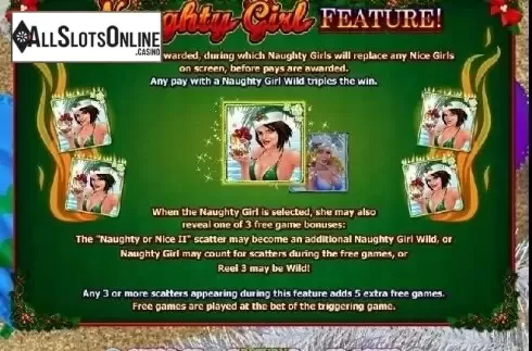 Free Spins 1. Naughty or Nice Spring Break from RTG