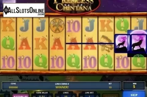 Screen 2. Princess Chintana from Zeus Play