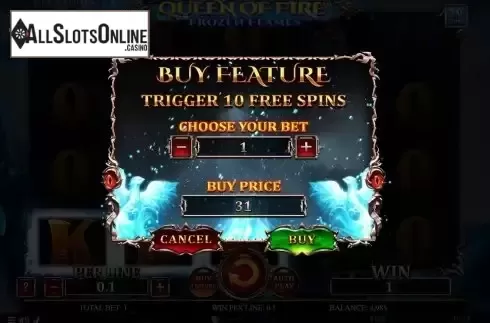 Buy Free Spins screen