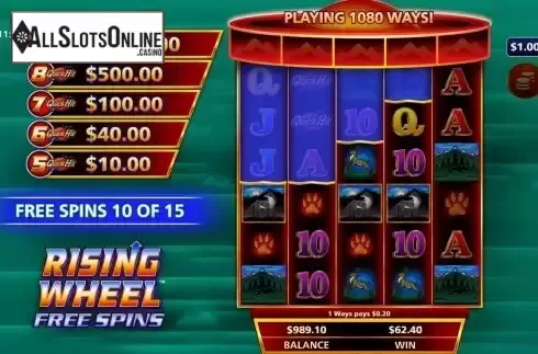 Free Spins screen 3