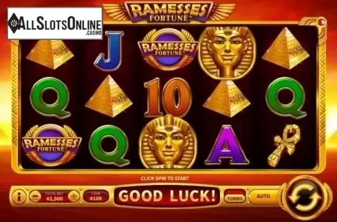 Game Workflow screen . Ramesses Fortune from Skywind Group