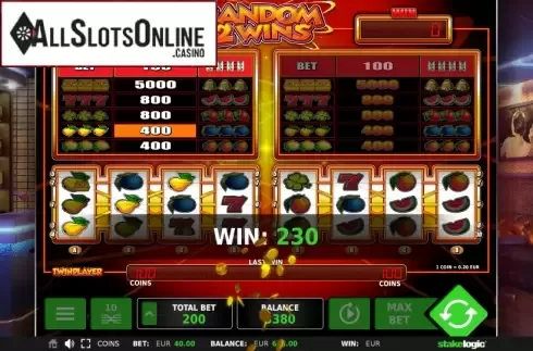 Win. Random 2 Wins from StakeLogic