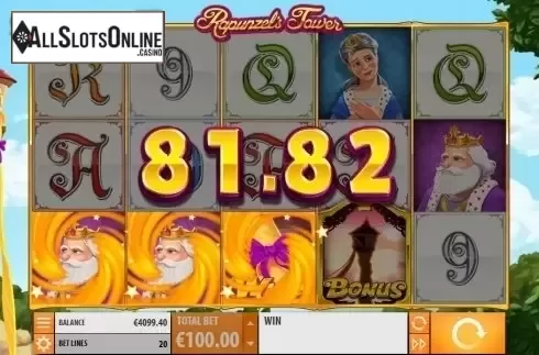Wild Win screen 2. Rapunzel's Tower (New) from Quickspin