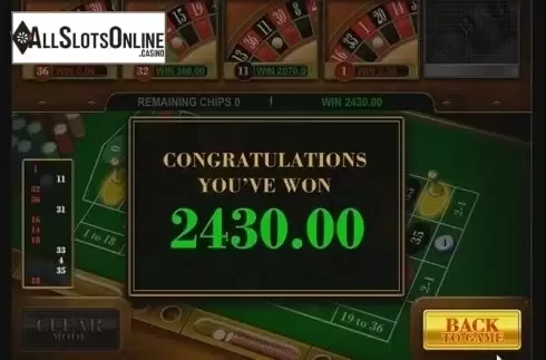 Bonus Win. Reely Roulette from Leander Games