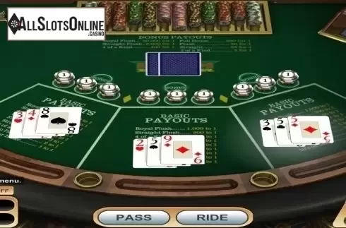Game Screen. Ride'm Poker (Betsoft) from Betsoft