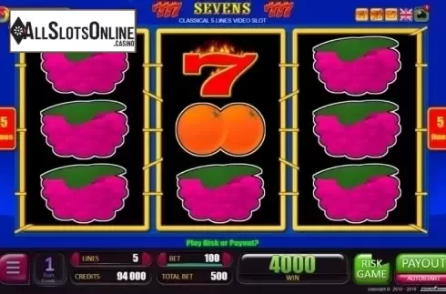 Win Screen. Sevens (Belatra Games) from Belatra Games