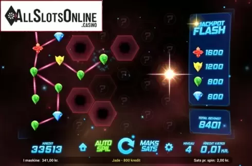 Bonus Game Screen. Space Gems Extreme from Magnet Gaming