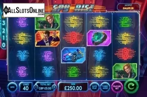 Reel Screen. Spy Rise from Playtech