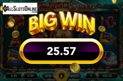 Win Screen 2. Steampunk Queen from SlotVision