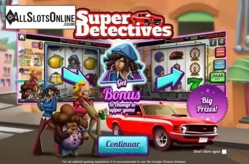 Start Screen. Super Detectives from MGA