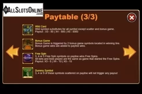 Features. Tarot from Triple Profits Games
