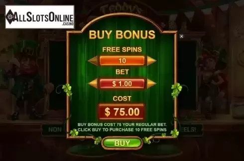 Buy Bonus screen