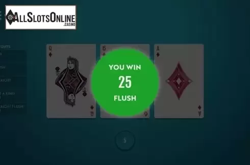 Win Screen. Teen Patti Rapid from Woohoo