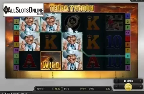 Screen 4. Texas Tycoon from Bally Wulff
