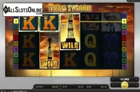Screen 2. Texas Tycoon from Bally Wulff