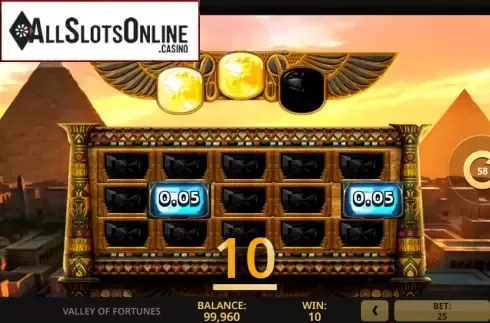 Win screen 1. Valley of Fortunes from High 5 Games