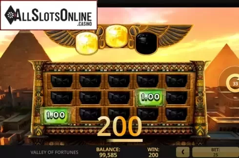 Win screen 2. Valley of Fortunes from High 5 Games