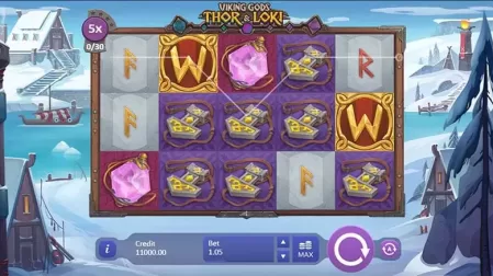 Viking Gods: Thor and Loki slot screenshot 1