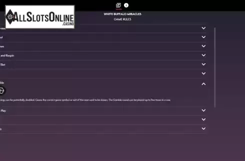 Gamble screen